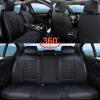 image:imageCoverado Automotive Seat Covers Car Seat Covers Front Seats Nappa Leather Black Orange Car Seat Cover Waterproof Seat Cushion 2 Pack Front Seat Covers Driver Seat Protector Fit for Most Cars SUVBlack