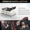 image:imageCoverado Automotive Seat Covers Car Seat Covers Front Seats Nappa Leather Black Orange Car Seat Cover Waterproof Seat Cushion 2 Pack Front Seat Covers Driver Seat Protector Fit for Most Cars SUVBlackRed
