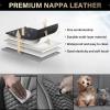 image:imageCoverado Automotive Seat Covers Car Seat Covers Front Seats Nappa Leather Black Orange Car Seat Cover Waterproof Seat Cushion 2 Pack Front Seat Covers Driver Seat Protector Fit for Most Cars SUVGray