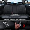 image:imageCoverado Automotive Seat Covers Car Seat Covers Front Seats Nappa Leather Black Orange Car Seat Cover Waterproof Seat Cushion 2 Pack Front Seat Covers Driver Seat Protector Fit for Most Cars SUVBlackBlue