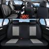 image:imageCoverado Automotive Seat Covers Car Seat Covers Front Seats Nappa Leather Black Orange Car Seat Cover Waterproof Seat Cushion 2 Pack Front Seat Covers Driver Seat Protector Fit for Most Cars SUVPatchworkBlackGray