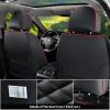image:imageCoverado Automotive Seat Covers Car Seat Covers Front Seats Nappa Leather Black Orange Car Seat Cover Waterproof Seat Cushion 2 Pack Front Seat Covers Driver Seat Protector Fit for Most Cars SUVBlackRed