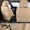 image:imageCoverado Automotive Seat Covers Car Seat Covers Front Seats Nappa Leather Black Orange Car Seat Cover Waterproof Seat Cushion 2 Pack Front Seat Covers Driver Seat Protector Fit for Most Cars SUVBeige
