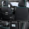 image:imageCoverado Automotive Seat Covers Car Seat Covers Front Seats Nappa Leather Black Orange Car Seat Cover Waterproof Seat Cushion 2 Pack Front Seat Covers Driver Seat Protector Fit for Most Cars SUVBlackBlue