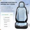 image:imageCoverado Automotive Seat Covers Car Seat Covers Front Seats Nappa Leather Black Orange Car Seat Cover Waterproof Seat Cushion 2 Pack Front Seat Covers Driver Seat Protector Fit for Most Cars SUVPatchworkBlackBlue