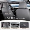 image:imageCoverado Seat Covers Car Seat Covers Full Set Leather Seat Covers for Cars Car Seat Protector Black Car Seat Covers Front Seats and Back Seats Universal Fit for Most Cars GrayGrayWhitePillow