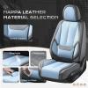 image:imageCoverado Seat Covers Car Seat Covers Full Set Leather Seat Covers for Cars Car Seat Protector Black Car Seat Covers Front Seats and Back Seats Universal Fit for Most Cars GrayGrayLightblue