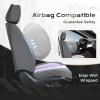 image:imageCoverado Seat Covers Car Seat Covers Full Set Leather Seat Covers for Cars Car Seat Protector Black Car Seat Covers Front Seats and Back Seats Universal Fit for Most Cars GrayGraypurple