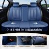 image:imageCoverado Seat Covers Car Seat Covers Full Set Leather Seat Covers for Cars Car Seat Protector Black Car Seat Covers Front Seats and Back Seats Universal Fit for Most Cars GrayBluePillow