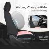 image:imageCoverado Seat Covers Car Seat Covers Full Set Leather Seat Covers for Cars Car Seat Protector Black Car Seat Covers Front Seats and Back Seats Universal Fit for Most Cars GrayBlackpink