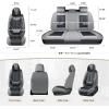image:imageCoverado Seat Covers Car Seat Covers Full Set Leather Seat Covers for Cars Car Seat Protector Black Car Seat Covers Front Seats and Back Seats Universal Fit for Most Cars GrayGrayBlackPillow