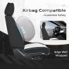image:imageCoverado Seat Covers Car Seat Covers Full Set Leather Seat Covers for Cars Car Seat Protector Black Car Seat Covers Front Seats and Back Seats Universal Fit for Most Cars GrayBlackwhite
