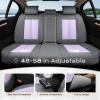 image:imageCoverado Seat Covers Car Seat Covers Full Set Leather Seat Covers for Cars Car Seat Protector Black Car Seat Covers Front Seats and Back Seats Universal Fit for Most Cars GrayGraypurple