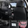image:imageCoverado Seat Covers Car Seat Covers Full Set Leather Seat Covers for Cars Car Seat Protector Black Car Seat Covers Front Seats and Back Seats Universal Fit for Most Cars GrayBlackPinkPillow