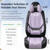 image:imageCoverado Seat Covers Car Seat Covers Full Set Leather Seat Covers for Cars Car Seat Protector Black Car Seat Covers Front Seats and Back Seats Universal Fit for Most Cars GrayBlackPurplePillow