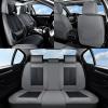 image:imageCoverado Seat Covers Car Seat Covers Full Set Leather Seat Covers for Cars Car Seat Protector Black Car Seat Covers Front Seats and Back Seats Universal Fit for Most Cars GrayGrayBlackPillow