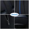 image:imageCoverado Seat Covers Car Seat Covers Full Set Leather Seat Covers for Cars Car Seat Protector Black Car Seat Covers Front Seats and Back Seats Universal Fit for Most Cars GrayPureGray