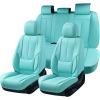 image:imageCoverado Seat Covers Car Seat Covers Full Set Leather Seat Covers for Cars Car Seat Protector Black Car Seat Covers Front Seats and Back Seats Universal Fit for Most Cars GrayTiBlue