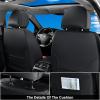 image:imageCoverado Seat Covers Car Seat Covers Full Set Leather Seat Covers for Cars Car Seat Protector Black Car Seat Covers Front Seats and Back Seats Universal Fit for Most Cars GrayBlackred
