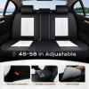image:imageCoverado Seat Covers Car Seat Covers Full Set Leather Seat Covers for Cars Car Seat Protector Black Car Seat Covers Front Seats and Back Seats Universal Fit for Most Cars GrayBlackwhite