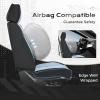 image:imageCoverado Seat Covers Car Seat Covers Full Set Leather Seat Covers for Cars Car Seat Protector Black Car Seat Covers Front Seats and Back Seats Universal Fit for Most Cars GrayBlackLightblue