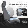 image:imageCoverado Seat Covers Car Seat Covers Full Set Leather Seat Covers for Cars Car Seat Protector Black Car Seat Covers Front Seats and Back Seats Universal Fit for Most Cars GrayGrayLightblue