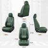 image:imageCoverado Seat Covers Car Seat Covers Full Set Leather Seat Covers for Cars Car Seat Protector Black Car Seat Covers Front Seats and Back Seats Universal Fit for Most Cars GrayGreen
