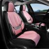 image:imageCoverado Seat Covers Car Seat Covers Full Set Leather Seat Covers for Cars Car Seat Protector Black Car Seat Covers Front Seats and Back Seats Universal Fit for Most Cars GrayBlackpink