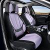 image:imageCoverado Seat Covers Car Seat Covers Full Set Leather Seat Covers for Cars Car Seat Protector Black Car Seat Covers Front Seats and Back Seats Universal Fit for Most Cars GrayBlackPurplePillow
