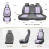 image:imageCoverado Seat Covers Car Seat Covers Full Set Leather Seat Covers for Cars Car Seat Protector Black Car Seat Covers Front Seats and Back Seats Universal Fit for Most Cars GrayGraypurple