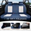 image:imageCoverado Seat Covers Car Seat Covers Full Set Leather Seat Covers for Cars Car Seat Protector Black Car Seat Covers Front Seats and Back Seats Universal Fit for Most Cars GrayBluewhite