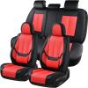 image:imageCoverado Seat Covers Car Seat Covers Full Set Leather Seat Covers for Cars Car Seat Protector Black Car Seat Covers Front Seats and Back Seats Universal Fit for Most Cars GrayBlackred