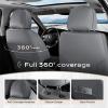 image:imageCoverado Seat Covers Car Seat Covers Full Set Leather Seat Covers for Cars Car Seat Protector Black Car Seat Covers Front Seats and Back Seats Universal Fit for Most Cars GrayGrayBlackPillow