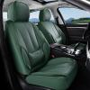 image:imageCoverado Seat Covers Car Seat Covers Full Set Leather Seat Covers for Cars Car Seat Protector Black Car Seat Covers Front Seats and Back Seats Universal Fit for Most Cars GrayGreen