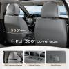 image:imageCoverado Seat Covers Car Seat Covers Full Set Leather Seat Covers for Cars Car Seat Protector Black Car Seat Covers Front Seats and Back Seats Universal Fit for Most Cars GrayGraybeige