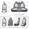 image:imageCoverado Seat Covers Car Seat Covers Full Set Leather Seat Covers for Cars Car Seat Protector Black Car Seat Covers Front Seats and Back Seats Universal Fit for Most Cars GrayGrayWhitePillow