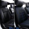 image:imageCoverado Seat Covers Car Seat Covers Full Set Leather Seat Covers for Cars Car Seat Protector Black Car Seat Covers Front Seats and Back Seats Universal Fit for Most Cars GrayPureGray
