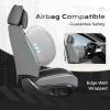 image:imageCoverado Seat Covers Car Seat Covers Full Set Leather Seat Covers for Cars Car Seat Protector Black Car Seat Covers Front Seats and Back Seats Universal Fit for Most Cars GrayGrayBlackPillow