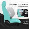 image:imageCoverado Seat Covers Car Seat Covers Full Set Leather Seat Covers for Cars Car Seat Protector Black Car Seat Covers Front Seats and Back Seats Universal Fit for Most Cars GrayTiBlue