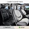 image:imageCoverado Seat Covers Car Seat Covers Full Set Leather Seat Covers for Cars Car Seat Protector Black Car Seat Covers Front Seats and Back Seats Universal Fit for Most Cars GrayGrayWhitePillow