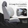 image:imageCoverado Seat Covers Car Seat Covers Full Set Leather Seat Covers for Cars Car Seat Protector Black Car Seat Covers Front Seats and Back Seats Universal Fit for Most Cars GrayGrayWhitePillow