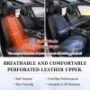 image:imageCoverado Seat Covers Car Seat Covers Full Set Leather Seat Covers for Cars Car Seat Protector Black Car Seat Covers Front Seats and Back Seats Universal Fit for Most Cars GrayBlackPillow