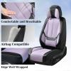 image:imageCoverado Seat Covers Car Seat Covers Full Set Leather Seat Covers for Cars Car Seat Protector Black Car Seat Covers Front Seats and Back Seats Universal Fit for Most Cars GrayBlackPurplePillow