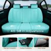 image:imageCoverado Seat Covers Car Seat Covers Full Set Leather Seat Covers for Cars Car Seat Protector Black Car Seat Covers Front Seats and Back Seats Universal Fit for Most Cars GrayTiBlue