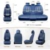 image:imageCoverado Seat Covers Car Seat Covers Full Set Leather Seat Covers for Cars Car Seat Protector Black Car Seat Covers Front Seats and Back Seats Universal Fit for Most Cars GrayBluePillow
