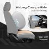 image:imageCoverado Seat Covers Car Seat Covers Full Set Leather Seat Covers for Cars Car Seat Protector Black Car Seat Covers Front Seats and Back Seats Universal Fit for Most Cars GrayGraybeige