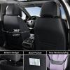 image:imageCoverado Seat Covers Car Seat Covers Full Set Leather Seat Covers for Cars Car Seat Protector Black Car Seat Covers Front Seats and Back Seats Universal Fit for Most Cars GrayBlackPurplePillow