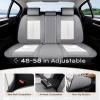 image:imageCoverado Seat Covers Car Seat Covers Full Set Leather Seat Covers for Cars Car Seat Protector Black Car Seat Covers Front Seats and Back Seats Universal Fit for Most Cars GrayGrayWhitePillow