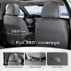 image:imageCoverado Seat Covers Car Seat Covers Full Set Leather Seat Covers for Cars Car Seat Protector Black Car Seat Covers Front Seats and Back Seats Universal Fit for Most Cars GrayGrayWhite