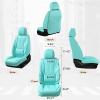 image:imageCoverado Seat Covers Car Seat Covers Full Set Leather Seat Covers for Cars Car Seat Protector Black Car Seat Covers Front Seats and Back Seats Universal Fit for Most Cars GrayTiBlue